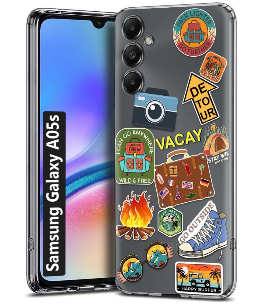     			Fashionury Multicolor Printed Back Cover Silicon Compatible For Samsung Galaxy A05s ( Pack of 1 )