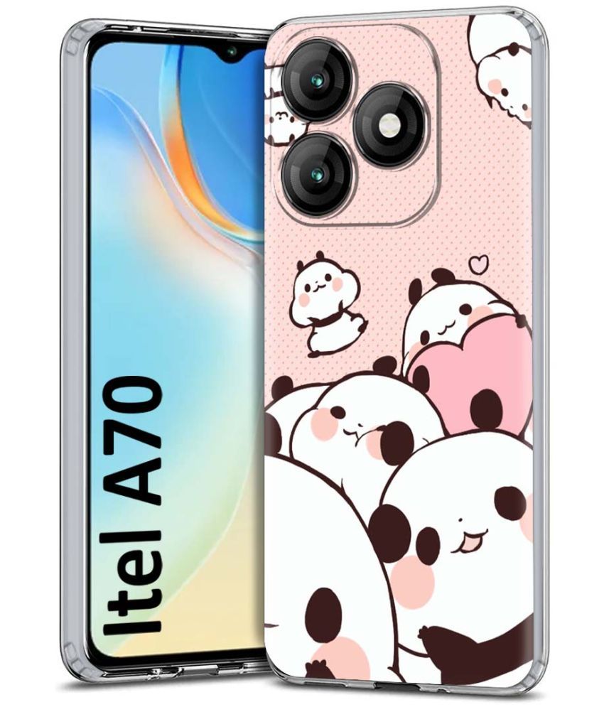     			Fashionury Multicolor Printed Back Cover Silicon Compatible For Itel A70 ( Pack of 1 )