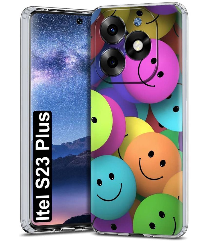     			Fashionury Multicolor Printed Back Cover Silicon Compatible For Itel S23 Plus ( Pack of 1 )