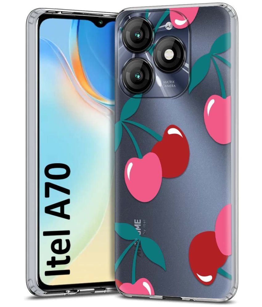     			Fashionury Multicolor Printed Back Cover Silicon Compatible For Itel A70 ( Pack of 1 )