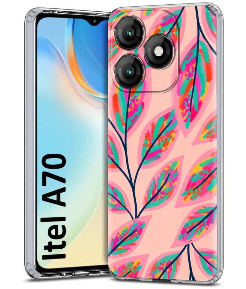     			Fashionury Multicolor Printed Back Cover Silicon Compatible For Itel A70 ( Pack of 1 )