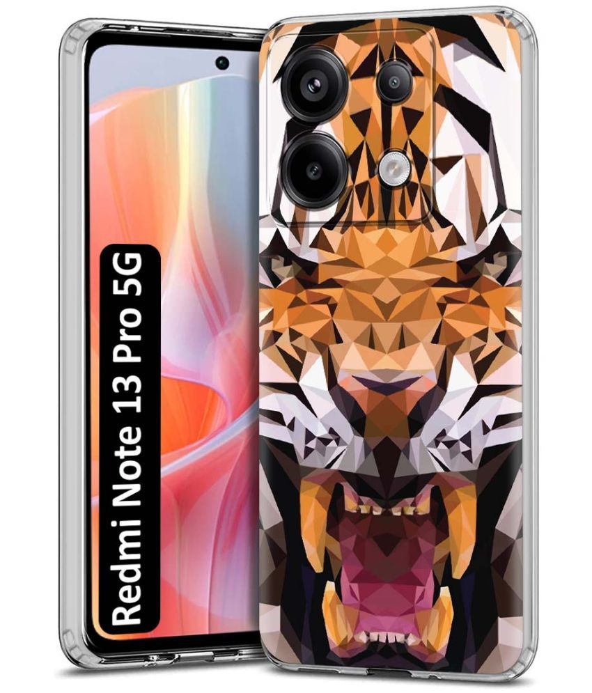     			NBOX Multicolor Printed Back Cover Silicon Compatible For Redmi Note 13 Pro 5G ( Pack of 1 )