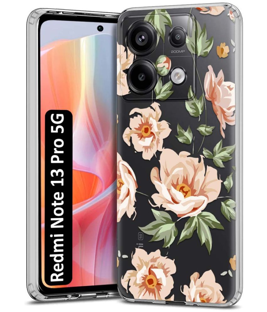     			NBOX Multicolor Printed Back Cover Silicon Compatible For Redmi Note 13 Pro 5G ( Pack of 1 )