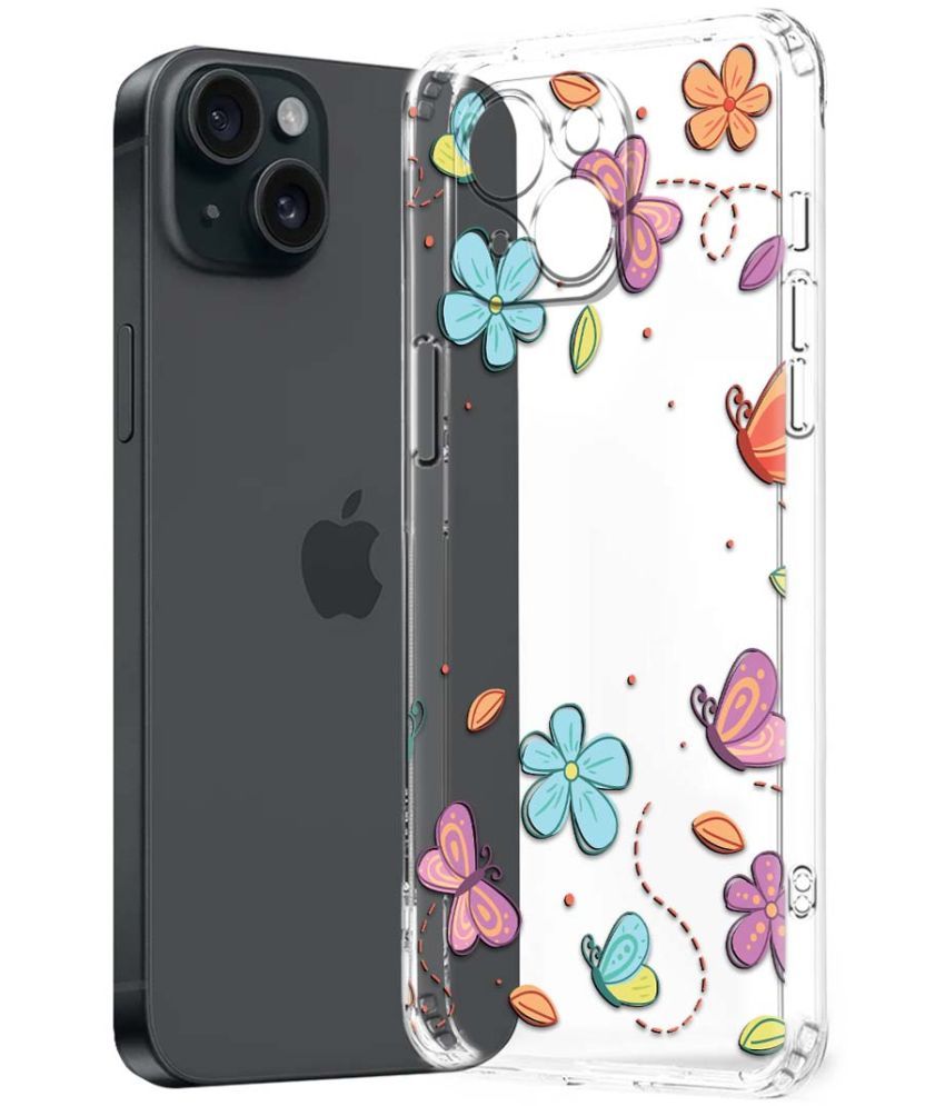     			NBOX Multicolor Printed Back Cover Silicon Compatible For Apple iPhone 15 Plus ( Pack of 1 )