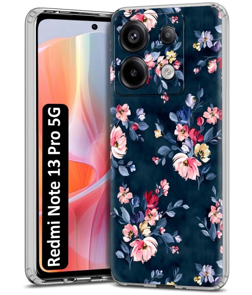     			NBOX Multicolor Printed Back Cover Silicon Compatible For Redmi Note 13 Pro 5G ( Pack of 1 )