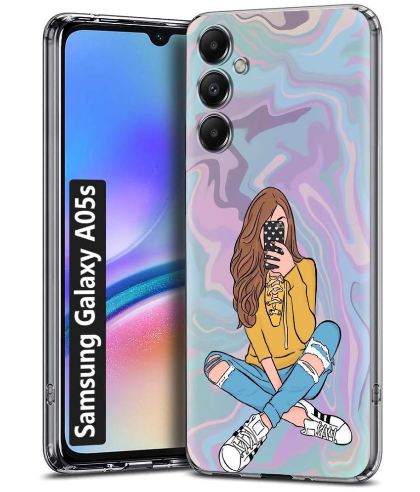     			NBOX Multicolor Printed Back Cover Silicon Compatible For Samsung Galaxy A05s ( Pack of 1 )