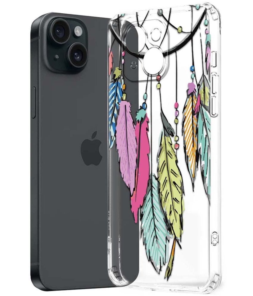     			NBOX Multicolor Printed Back Cover Silicon Compatible For Apple iPhone 15 Plus ( Pack of 1 )