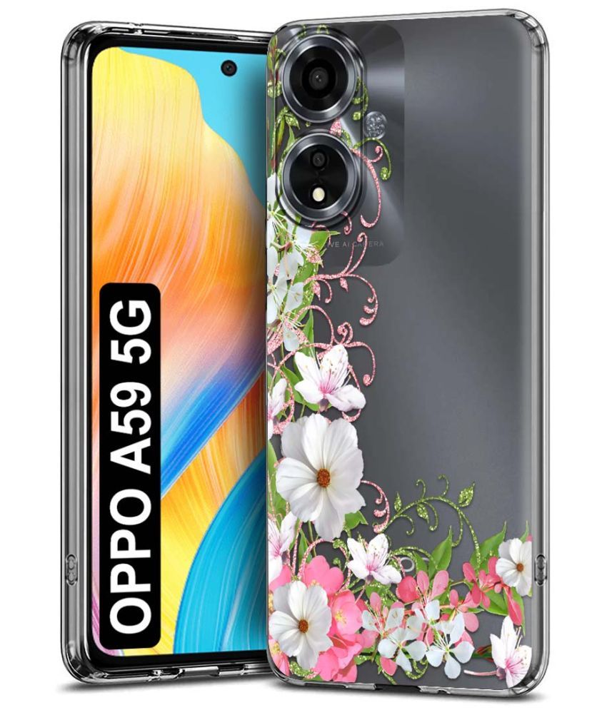     			NBOX Multicolor Printed Back Cover Silicon Compatible For Oppo A59 5G ( Pack of 1 )