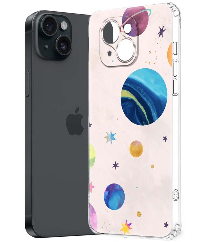     			NBOX Multicolor Printed Back Cover Silicon Compatible For Apple iPhone 15 Plus ( Pack of 1 )