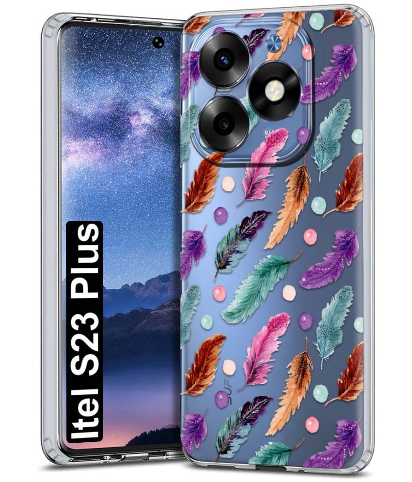     			NBOX Multicolor Printed Back Cover Silicon Compatible For Itel S23 Plus ( Pack of 1 )