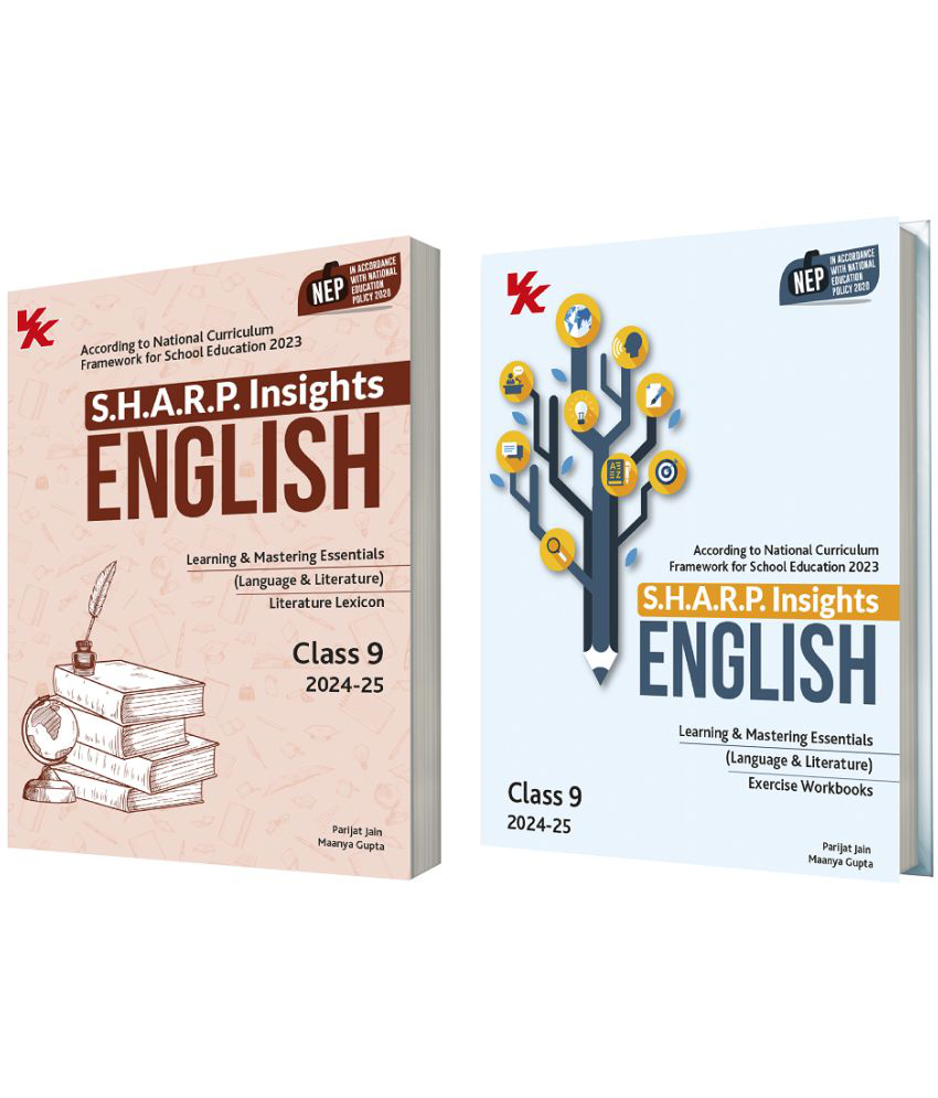     			S.H.A.R.P. Insights for English Lit. Lexicon with Exercise Workbook for Class 9 CBSE 2024-25 (Set of 2) by Parijat Jain ( IIT-D, IIM-A) & Maanya Gupta