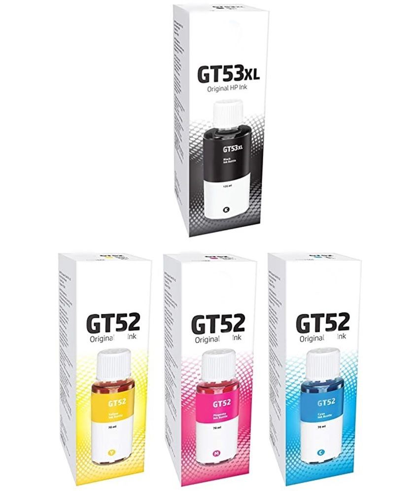     			TEQUO GT53/52 For H_P 310 Multicolor Pack of 4 Cartridge for H_P GT53XL for H_P 315, 316, 319, 416, 500, 515, 525, 516, 530, 580, 585 Ink Bottle