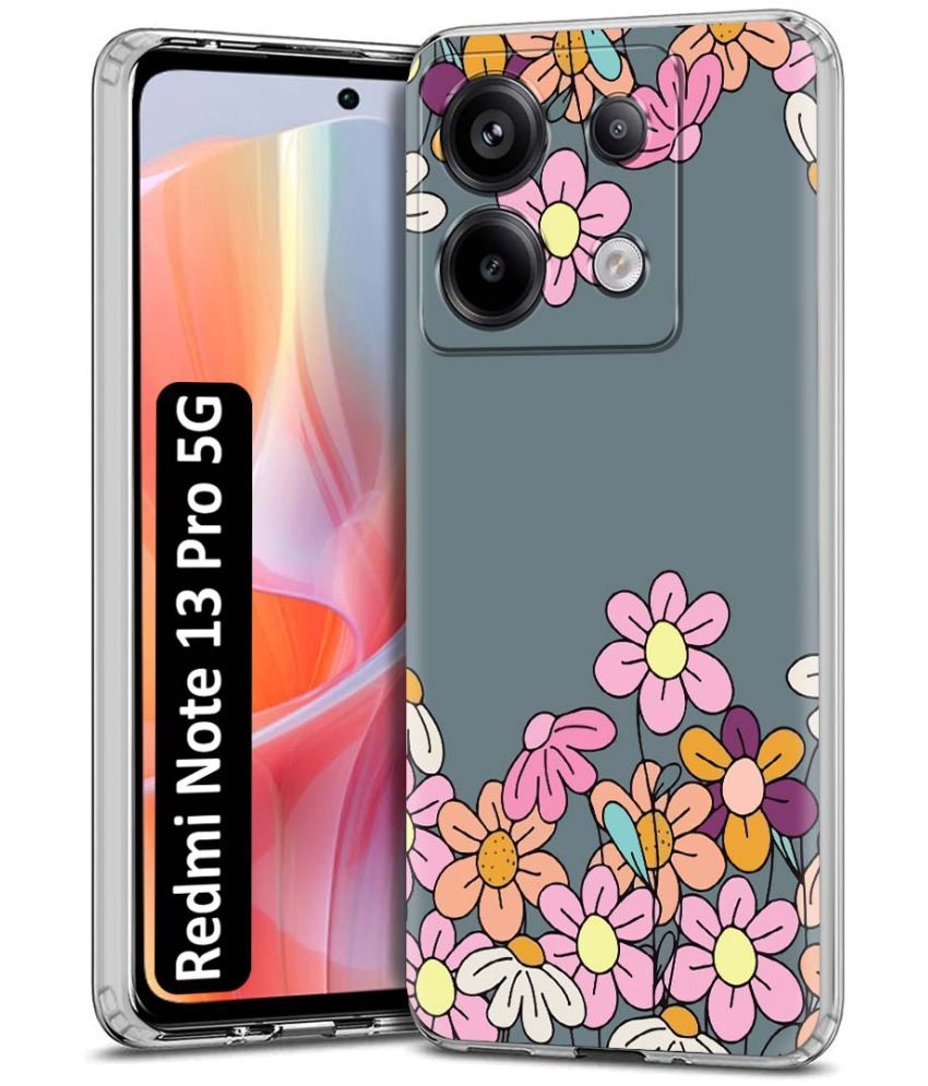     			Fashionury Multicolor Printed Back Cover Silicon Compatible For Redmi Note 13 Pro 5G ( Pack of 1 )