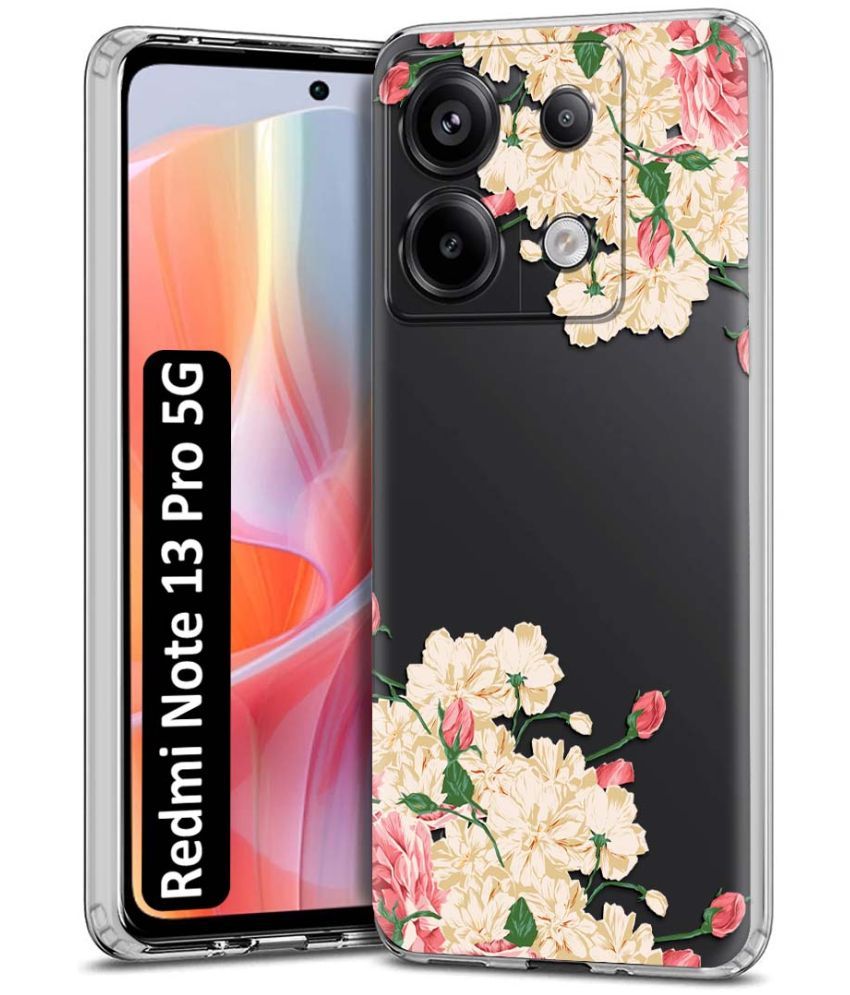     			Fashionury Multicolor Printed Back Cover Silicon Compatible For Redmi Note 13 Pro 5G ( Pack of 1 )