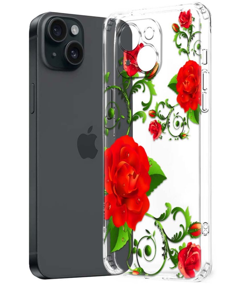     			Fashionury Multicolor Printed Back Cover Silicon Compatible For Apple iPhone 15 Plus ( Pack of 1 )