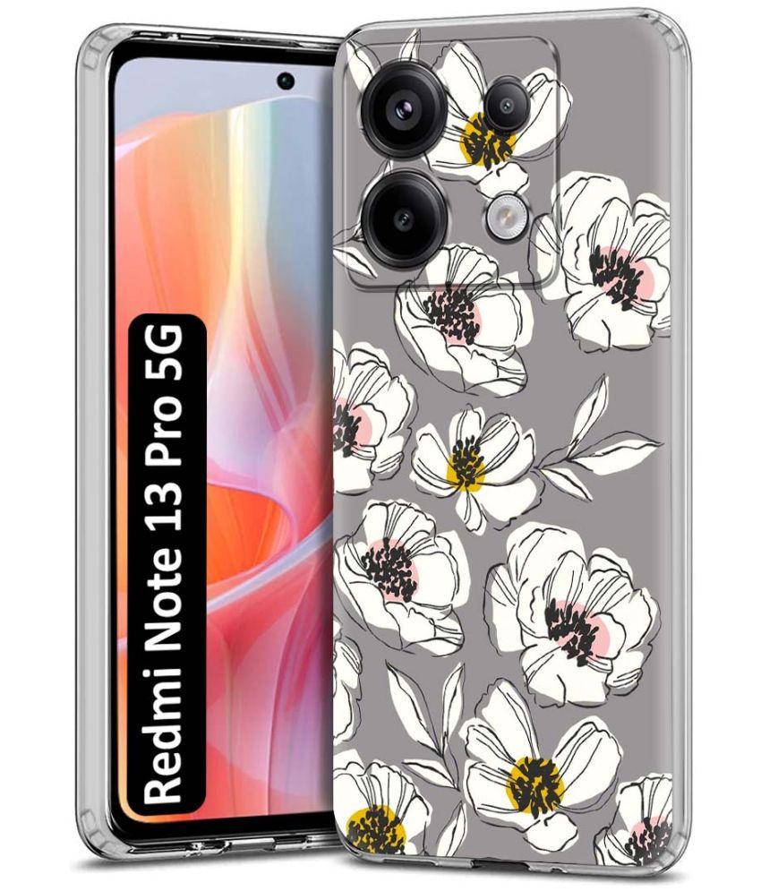     			Fashionury Multicolor Printed Back Cover Silicon Compatible For Redmi Note 13 Pro 5G ( Pack of 1 )