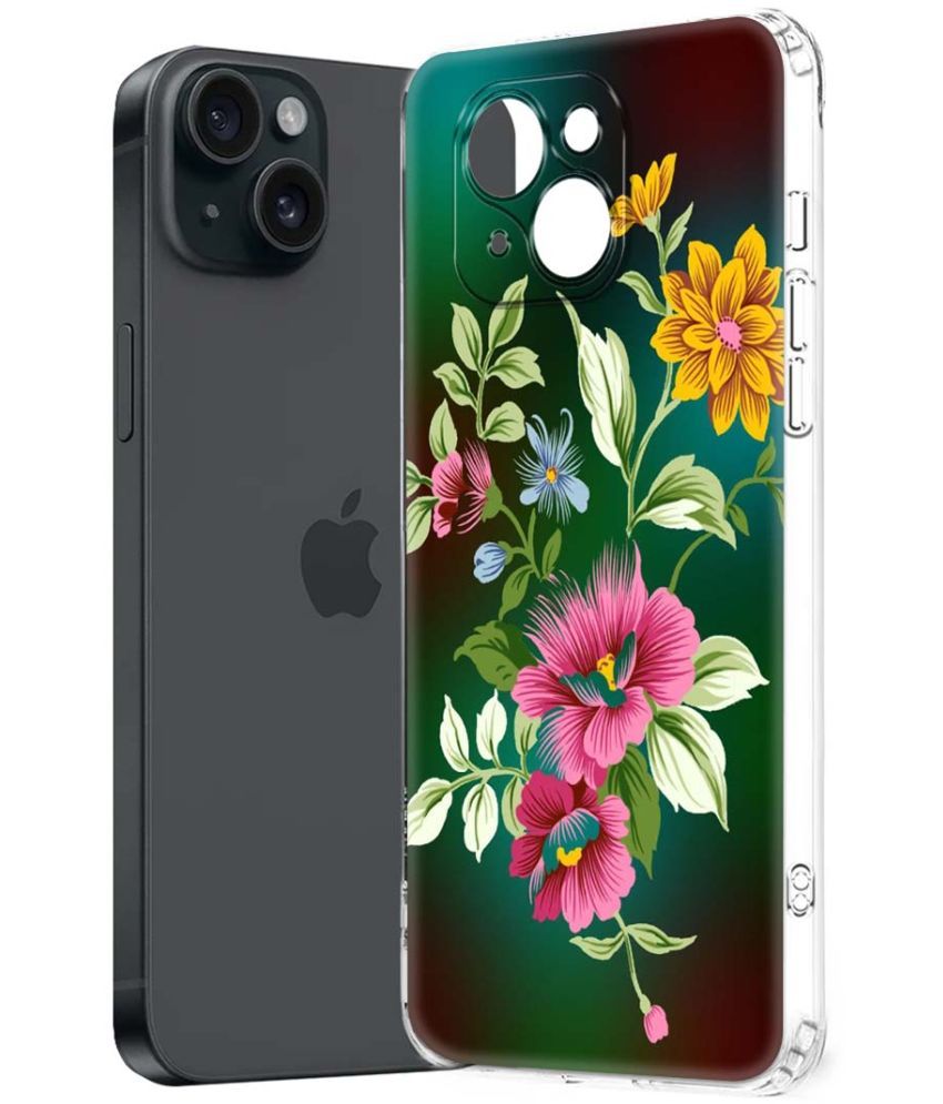     			Fashionury Multicolor Printed Back Cover Silicon Compatible For Apple iPhone 15 Plus ( Pack of 1 )