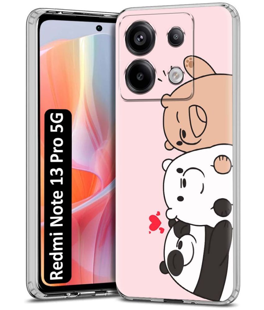     			Fashionury Multicolor Printed Back Cover Silicon Compatible For Redmi Note 13 Pro 5G ( Pack of 1 )