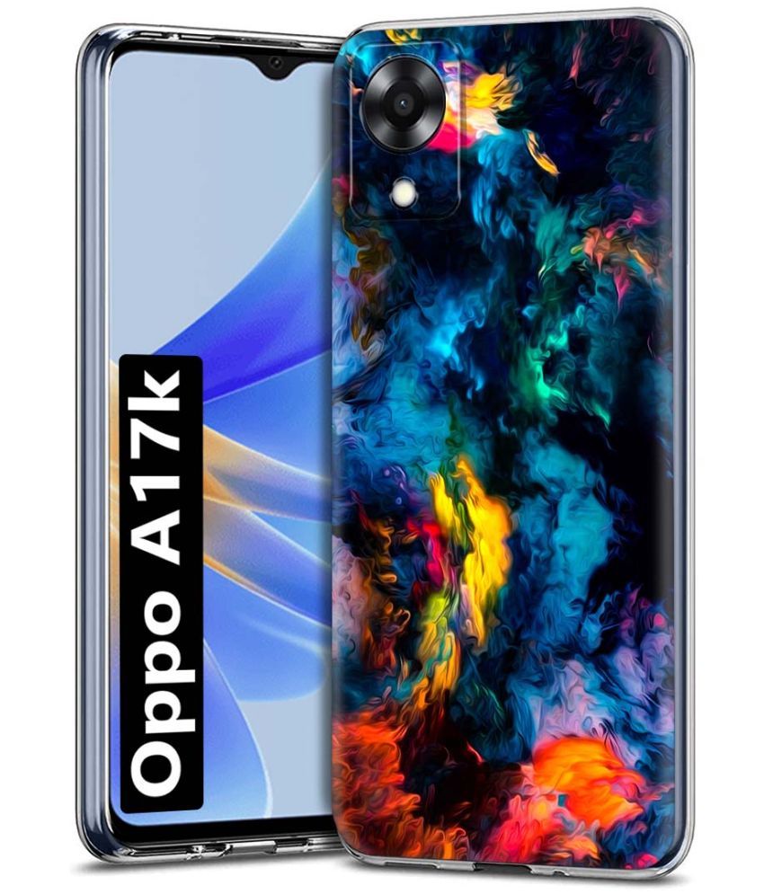     			Fashionury Multicolor Printed Back Cover Silicon Compatible For Oppo A17K ( Pack of 1 )