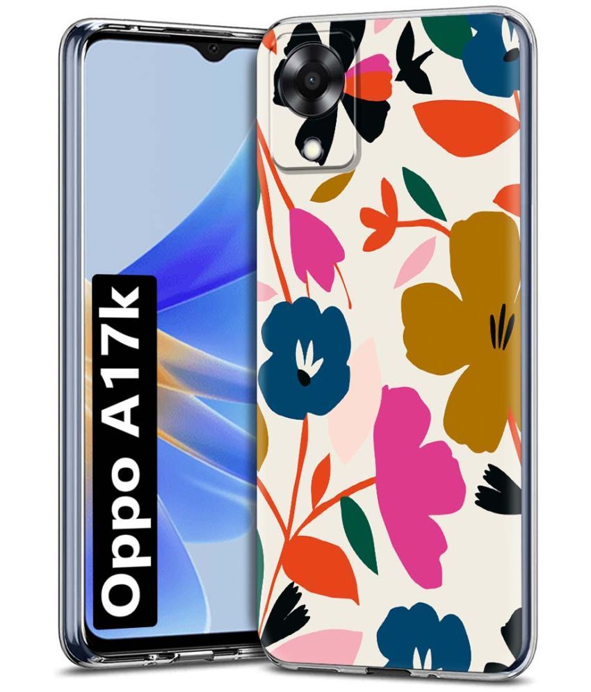     			Fashionury Multicolor Printed Back Cover Silicon Compatible For Oppo A17K ( Pack of 1 )