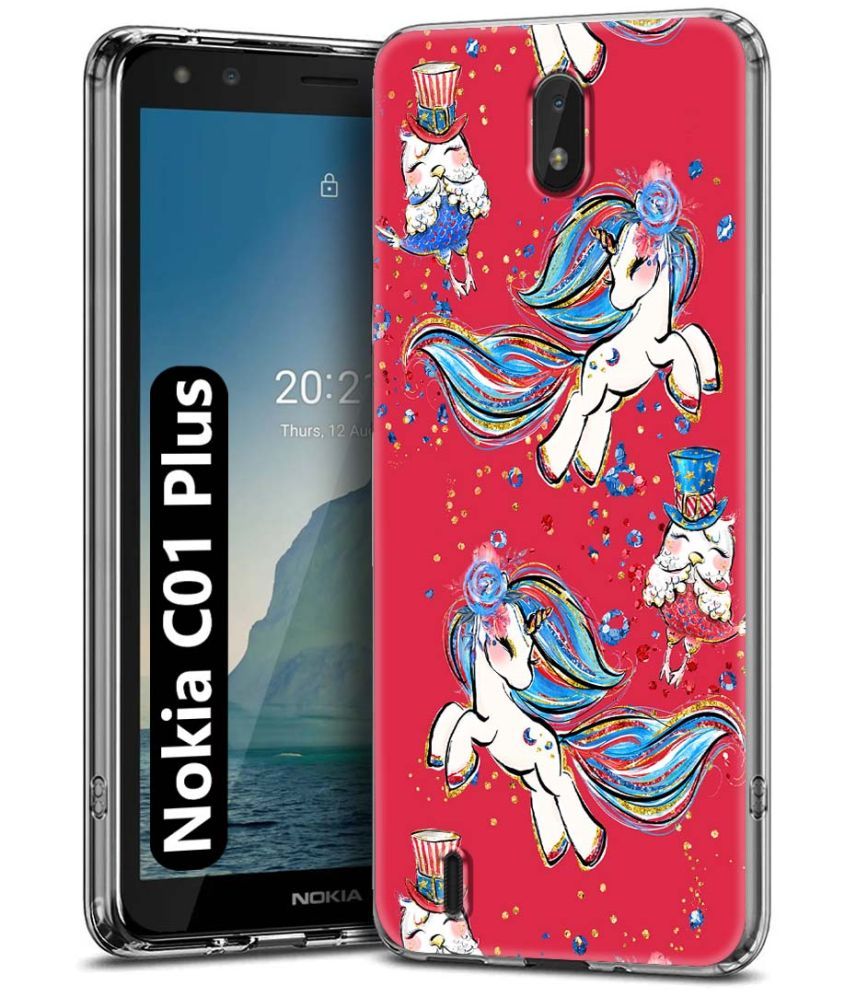     			Fashionury Multicolor Printed Back Cover Silicon Compatible For Nokia C01 Plus ( Pack of 1 )