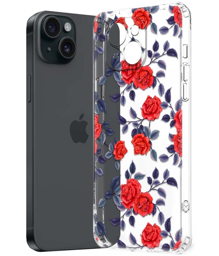     			Fashionury Multicolor Printed Back Cover Silicon Compatible For Apple iPhone 15 Plus ( Pack of 1 )