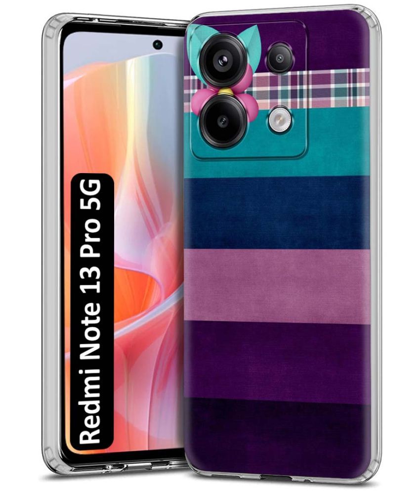     			Fashionury Multicolor Printed Back Cover Silicon Compatible For Redmi Note 13 Pro 5G ( Pack of 1 )