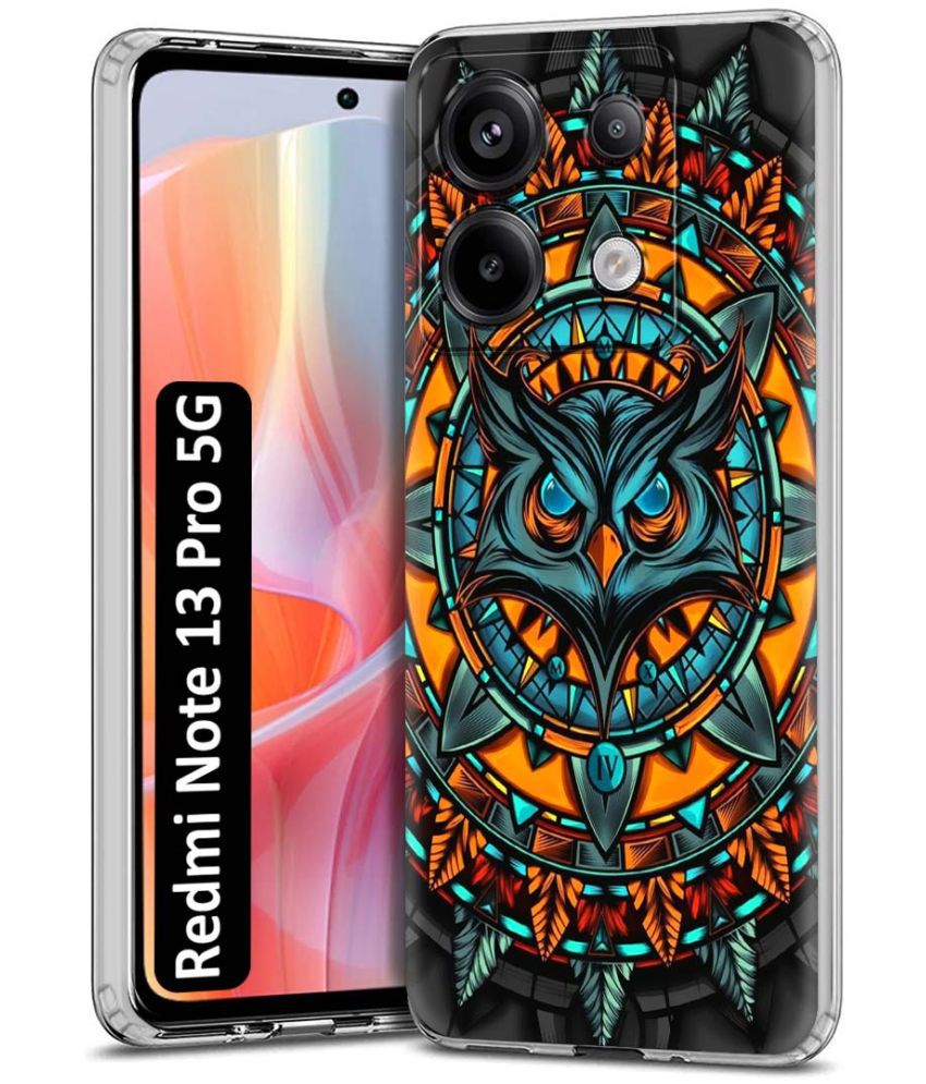     			Fashionury Multicolor Printed Back Cover Silicon Compatible For Redmi Note 13 Pro 5G ( Pack of 1 )
