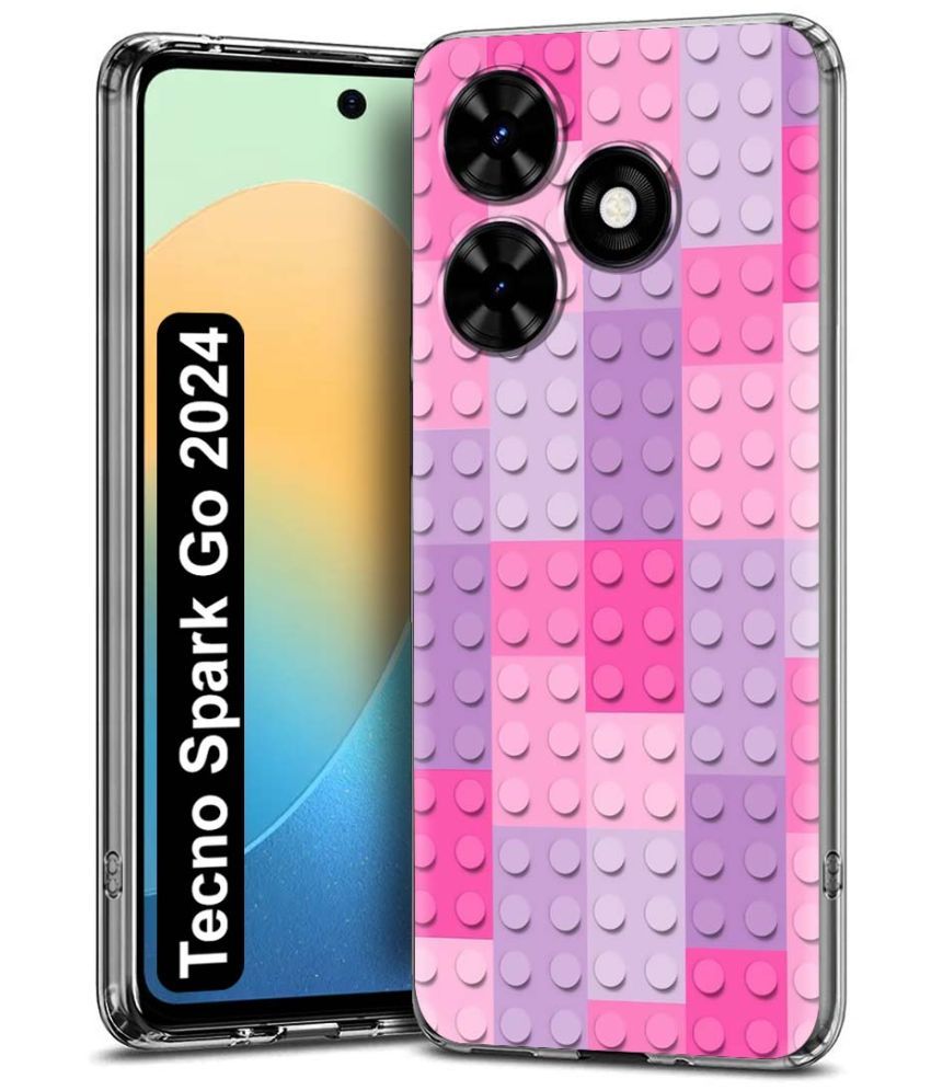     			Fashionury Multicolor Printed Back Cover Silicon Compatible For Tecno Spark Go 2024 ( Pack of 1 )