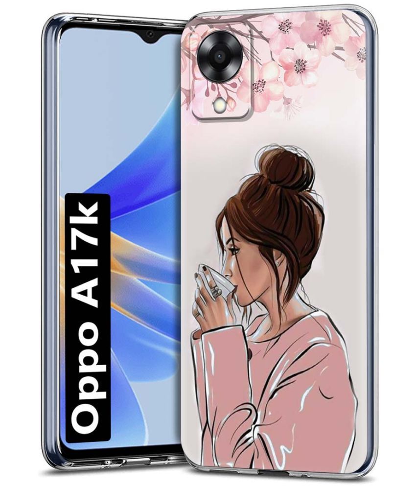     			Fashionury Multicolor Printed Back Cover Silicon Compatible For Oppo A17K ( Pack of 1 )