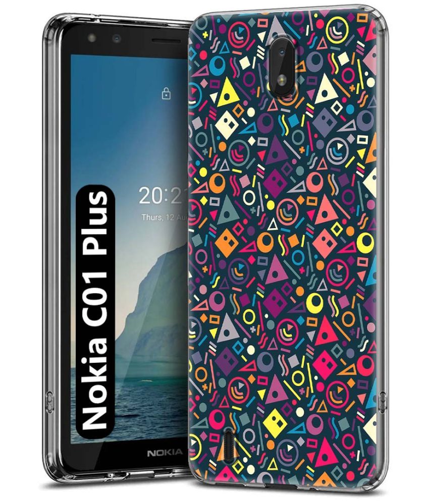     			Fashionury Multicolor Printed Back Cover Silicon Compatible For Nokia C01 Plus ( Pack of 1 )