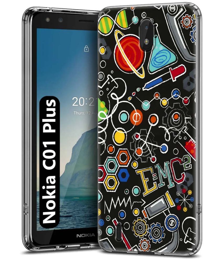     			NBOX Multicolor Printed Back Cover Silicon Compatible For Nokia C01 Plus ( Pack of 1 )