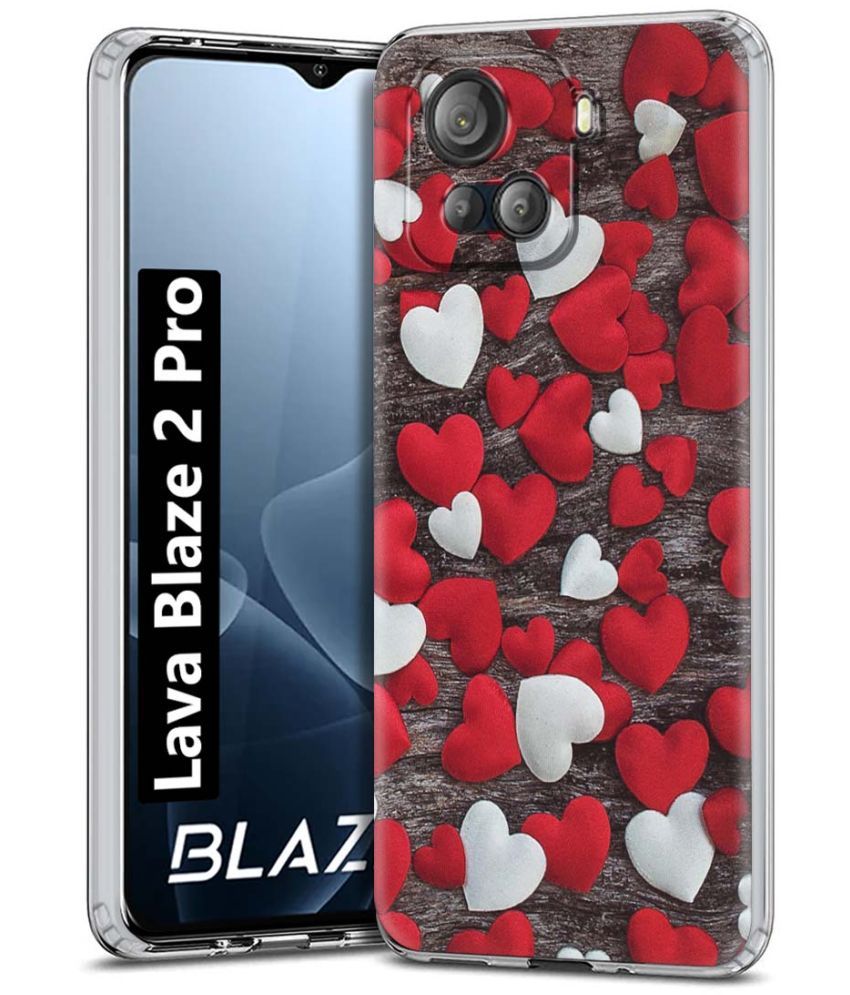     			NBOX Multicolor Printed Back Cover Silicon Compatible For Lava Blaze 2 Pro ( Pack of 1 )