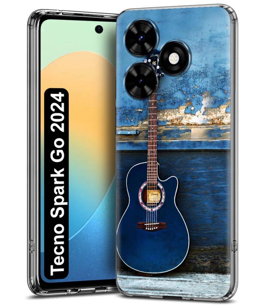     			NBOX Multicolor Printed Back Cover Silicon Compatible For Tecno Spark Go 2024 ( Pack of 1 )