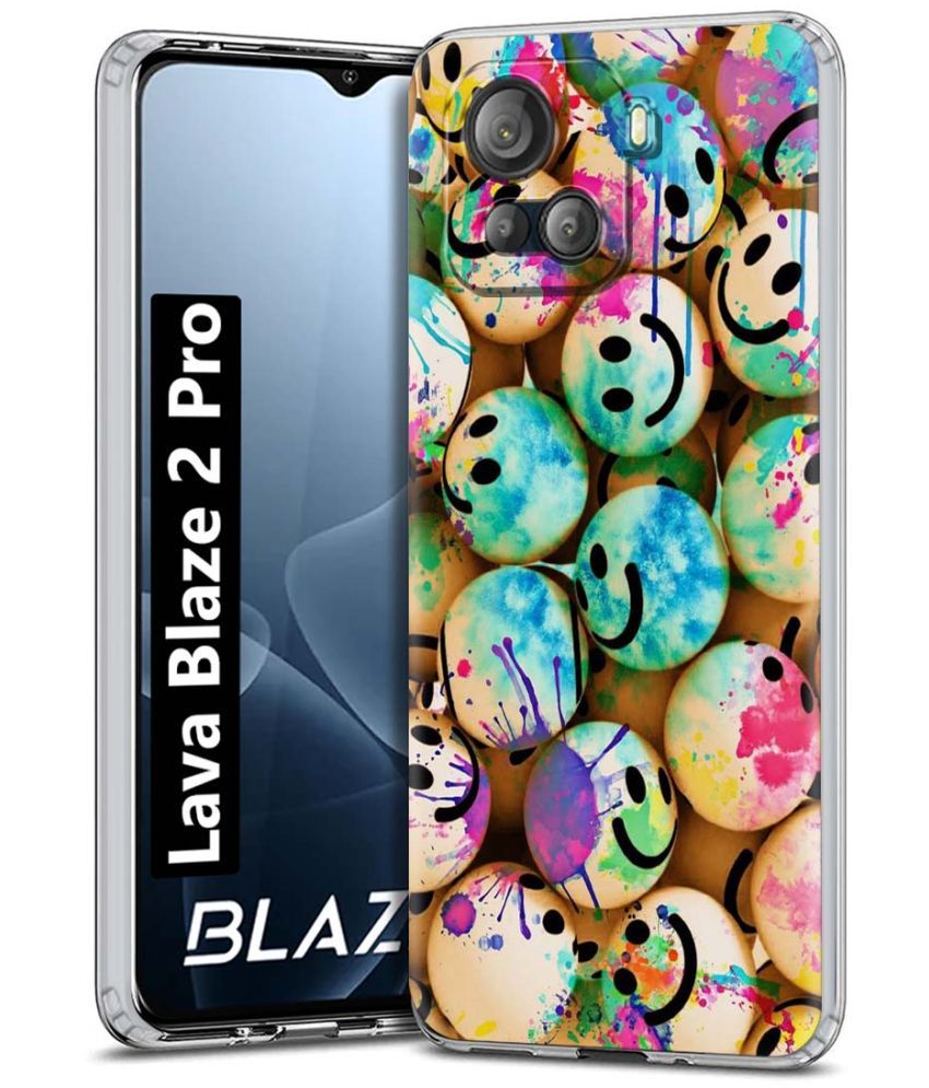     			NBOX Multicolor Printed Back Cover Silicon Compatible For Lava Blaze 2 Pro ( Pack of 1 )