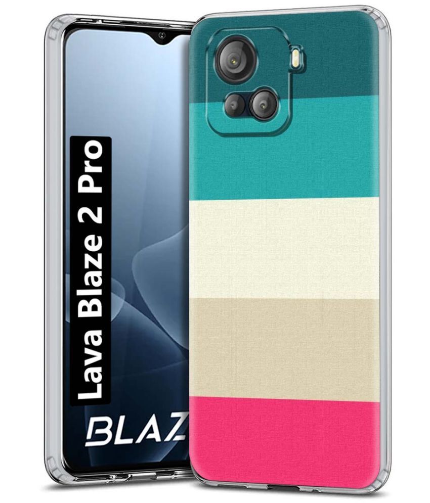     			NBOX Multicolor Printed Back Cover Silicon Compatible For Lava Blaze 2 Pro ( Pack of 1 )