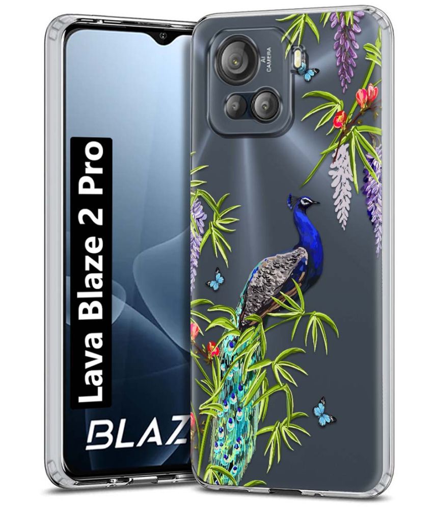     			NBOX Multicolor Printed Back Cover Silicon Compatible For Lava Blaze 2 Pro ( Pack of 1 )