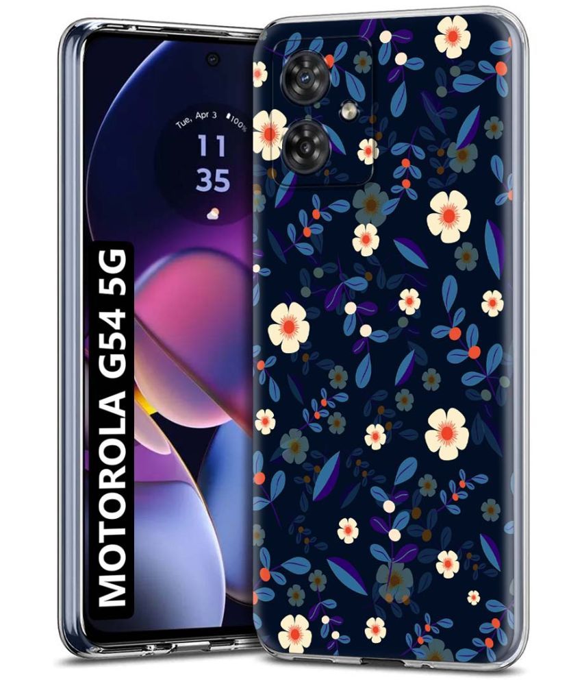     			NBOX Multicolor Printed Back Cover Silicon Compatible For Motorola G54 5G ( Pack of 1 )