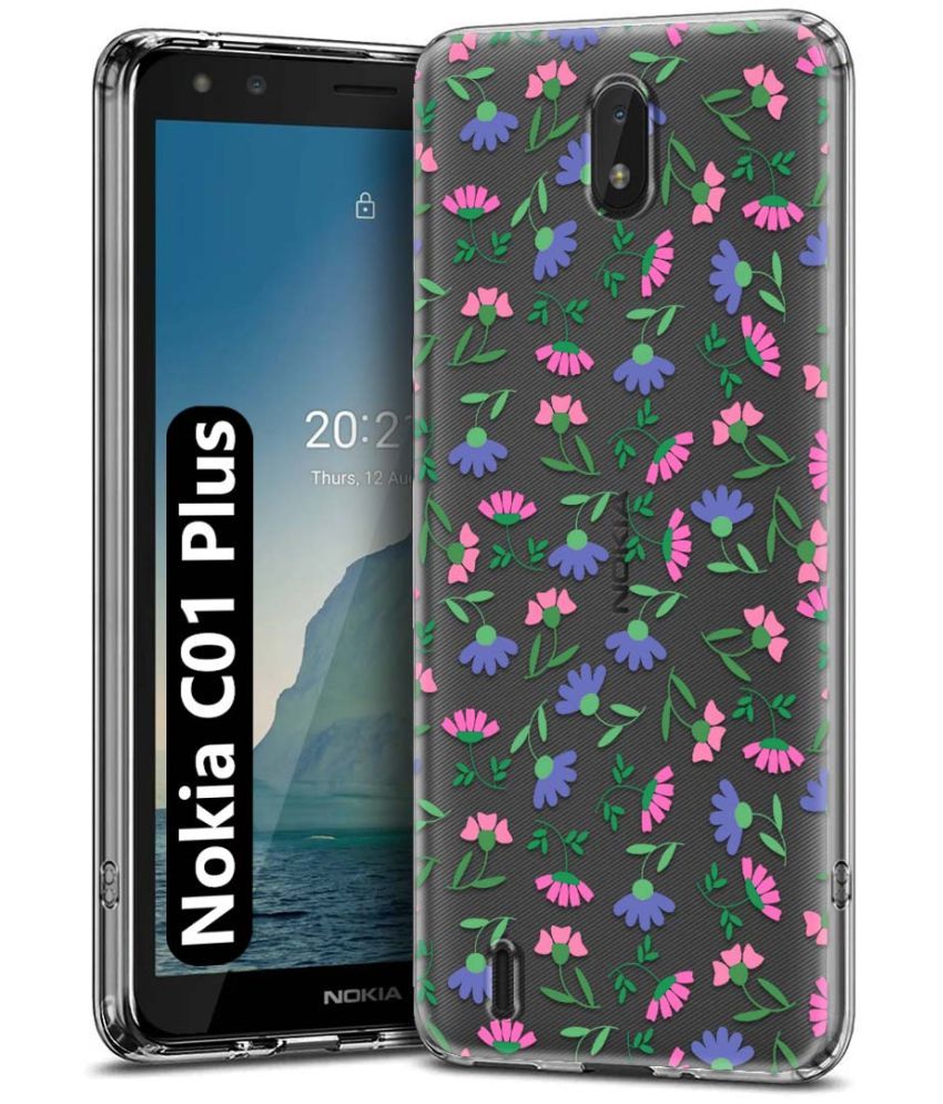     			NBOX Multicolor Printed Back Cover Silicon Compatible For Nokia C01 Plus ( Pack of 1 )