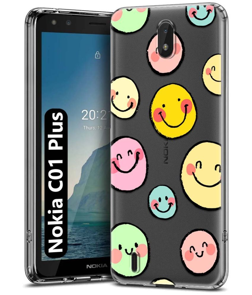     			NBOX Multicolor Printed Back Cover Silicon Compatible For Nokia C01 Plus ( Pack of 1 )