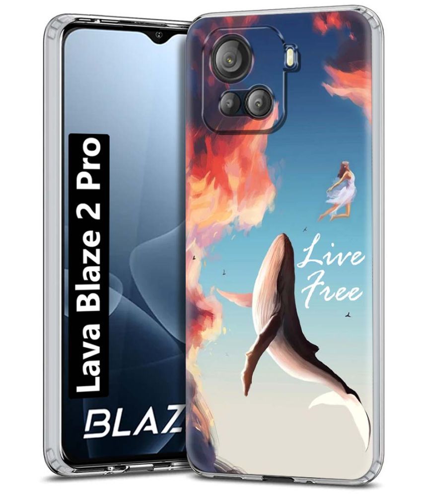     			NBOX Multicolor Printed Back Cover Silicon Compatible For Lava Blaze 2 Pro ( Pack of 1 )