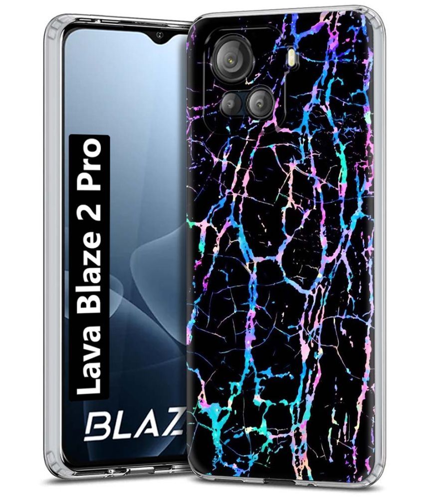     			NBOX Multicolor Printed Back Cover Silicon Compatible For Lava Blaze 2 Pro ( Pack of 1 )