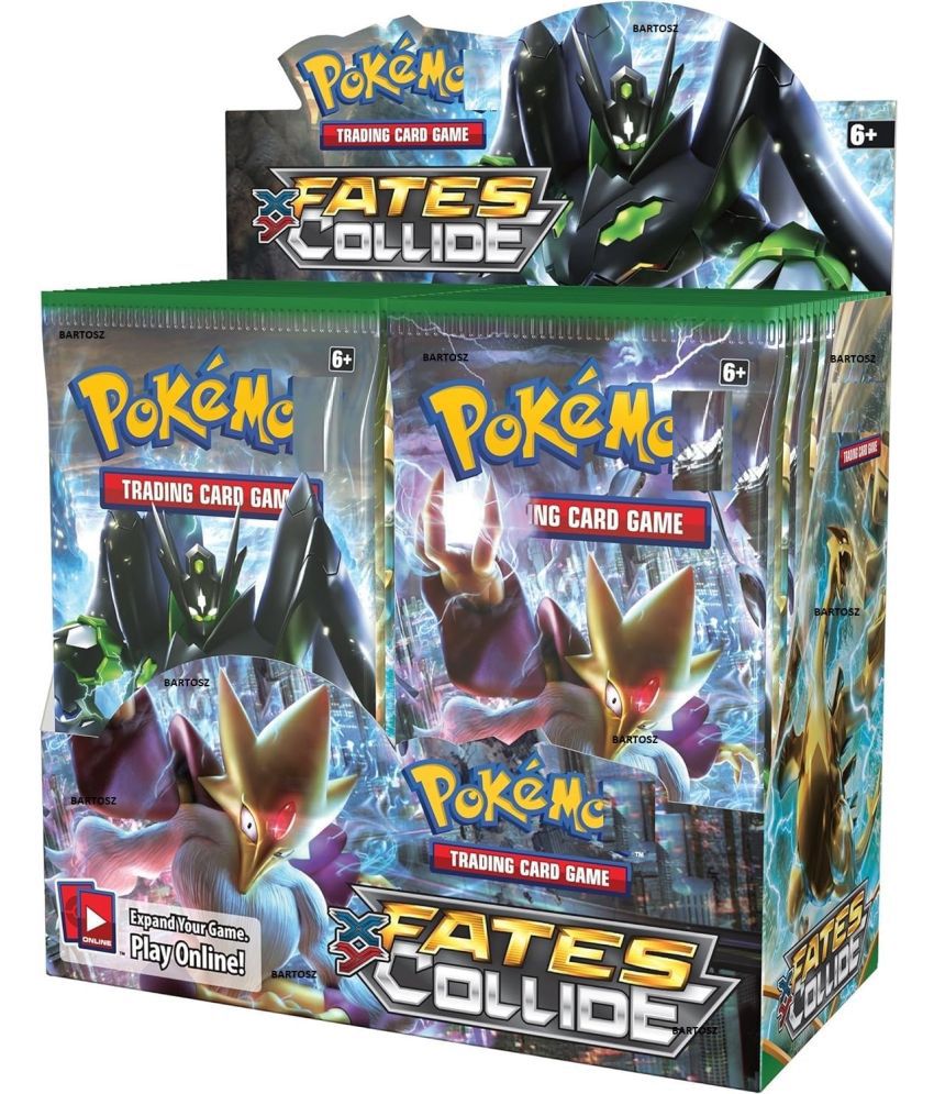     			Pockett Masters Premium Poke-Mone Playing Card Board Game Fates Collide 5 Pack 50 Card Collection Set  Packs, Battle Cards, Battle Game for Kids, Boys, Girls (Fates Collide 5 Pack 50 Cards)
