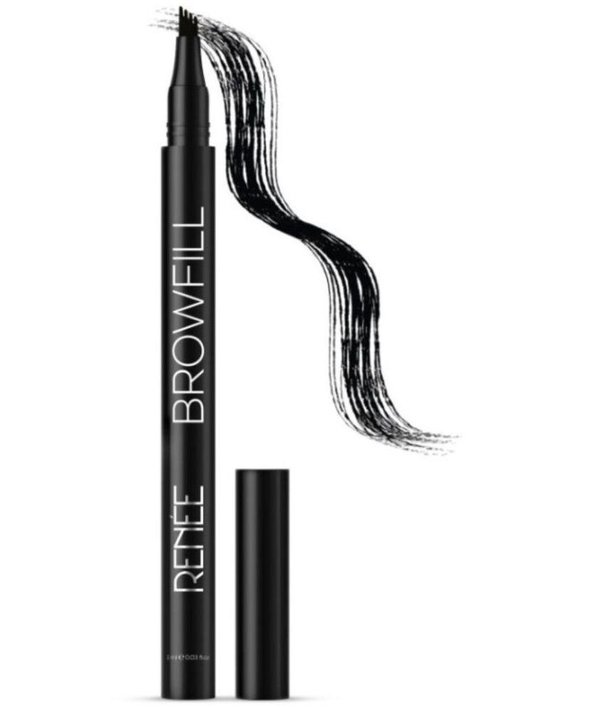     			RENEE Browfill Eyebrow Pen- Black, Water & Smudge-proof, One Swipe Application with Micro Precision