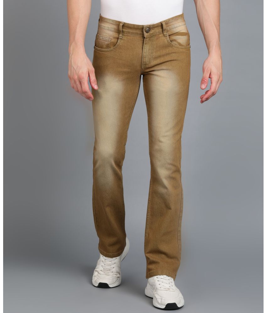     			Urbano Fashion Regular Fit Bootcut Men's Jeans - Khaki ( Pack of 1 )
