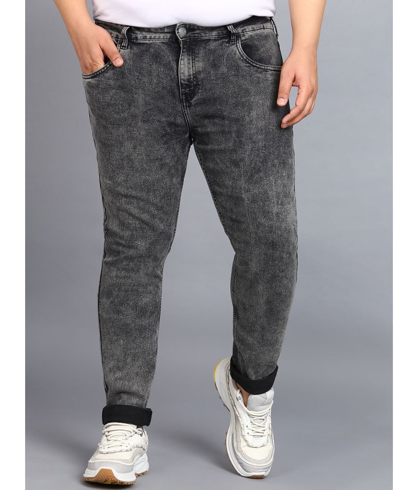     			Urbano Plus Regular Fit Washed Men's Jeans - Black ( Pack of 1 )