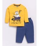 Eteenz Pack of 1 Baby Boys Cotton Blend T-Shirt & Pyjama Set ( Yellow )