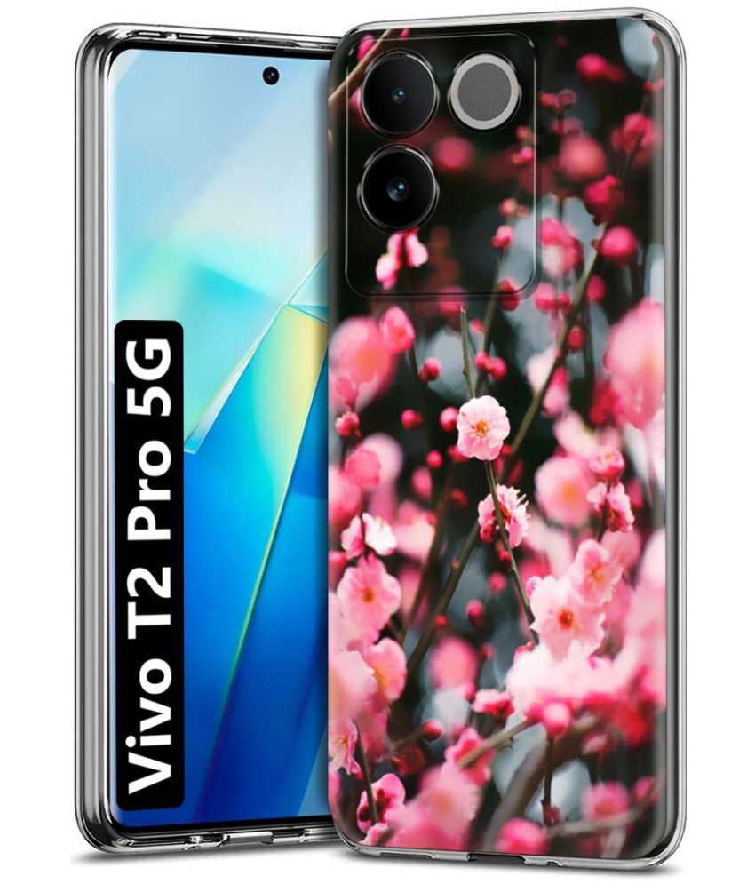     			Fashionury Multicolor Printed Back Cover Silicon Compatible For Vivo T2 Pro 5G ( Pack of 1 )