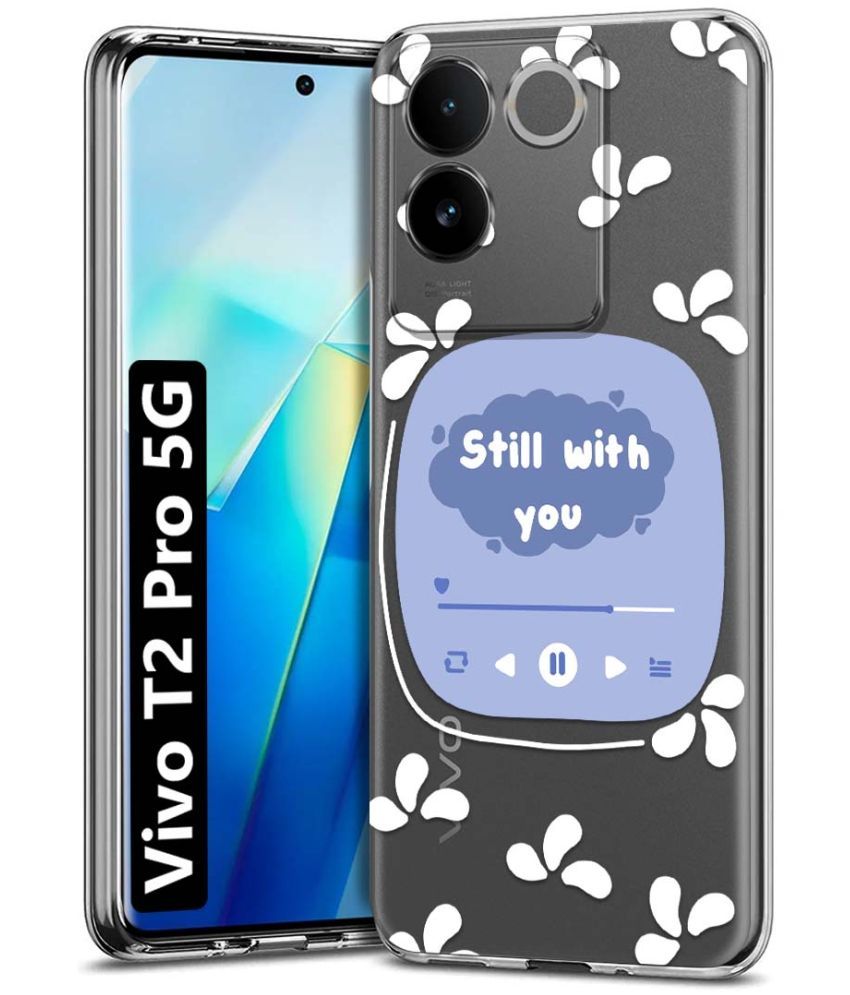     			Fashionury Multicolor Printed Back Cover Silicon Compatible For Vivo T2 Pro 5G ( Pack of 1 )