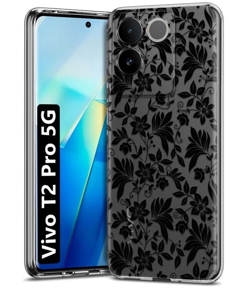     			Fashionury Multicolor Printed Back Cover Silicon Compatible For Vivo T2 Pro 5G ( Pack of 1 )